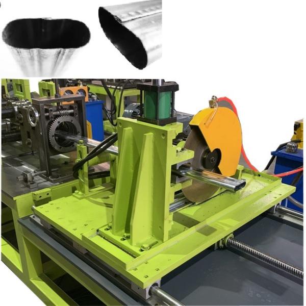 Quality Oval Pipe Profile Rolling Forming Machine Interlocked Type 80mm for sale