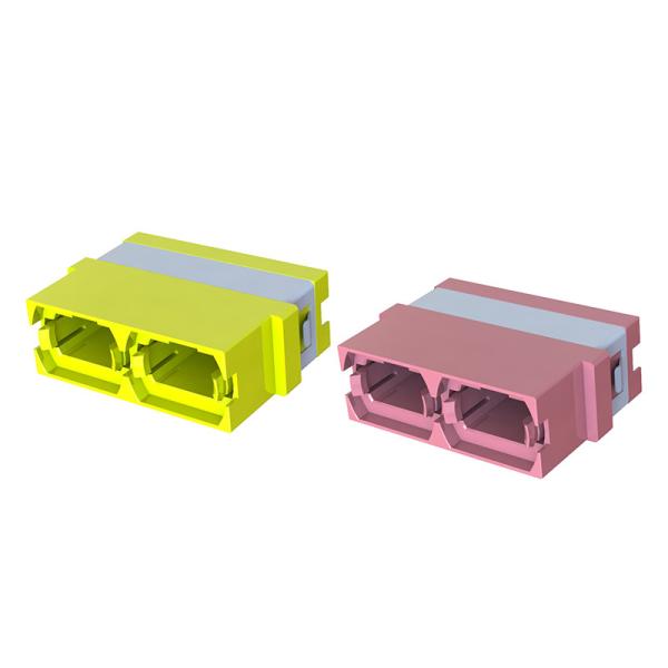 Quality High Precision Duplex MPO Fiber Optic Adapter For Fiber Cable Connection Component for sale