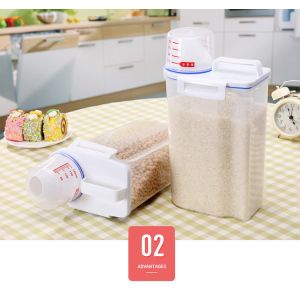 Airtight Rice Container 3kg Bpa Free Dispenser Keepers