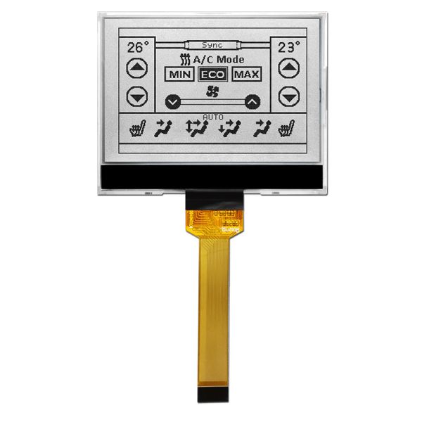 240x160 LCD Graphic Display Module ST7529 With Side White Backlight HTG240160N