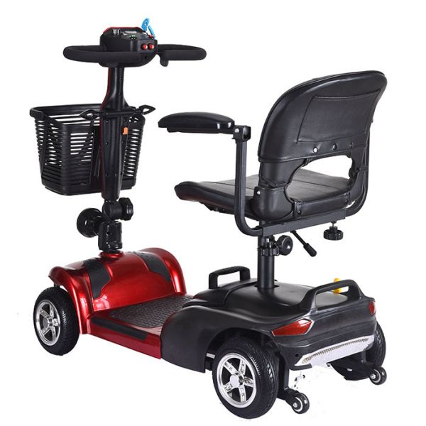 250w Four Wheel Elderly Electric Mobility Scooter Lightweight Aluminium Frame