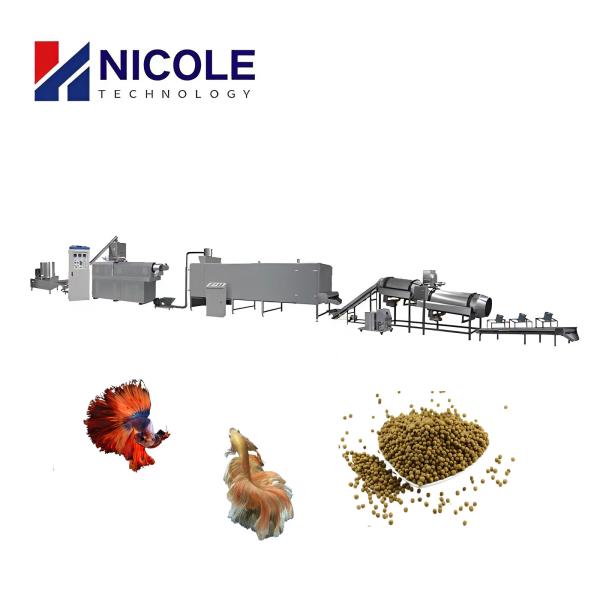 Quality Complete 3 Phase Fish Feed Processing Line Abb Motor for sale