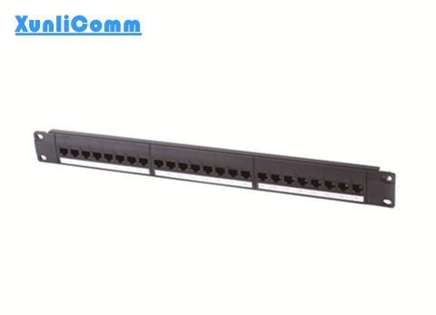 Quality utp cat5e or cat6 24 port 1u 19inch rj45 network patch panel for sale
