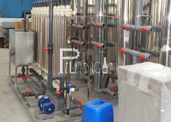 Water Bottling Line Hollow Fibre Filtration 4000 LPH RO Plant