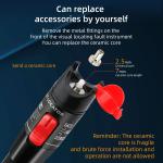 FTTH Optical fiber cable tester red laser fault tracker Universal interface 2
