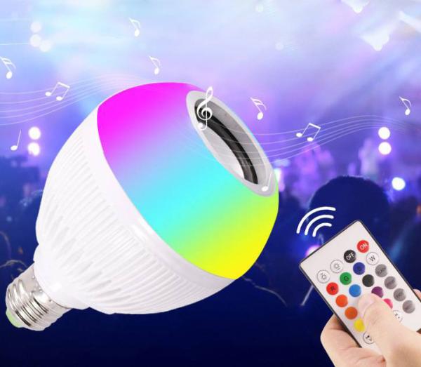 Quality Intelligent Led Color Changing Light Bulb , App Control Bluetooth Speaker Light Fixture for sale