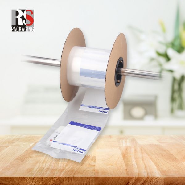 Color Printing Pre Opened Auto Bagger Bags In Roll For Plastic Poly Packing Items