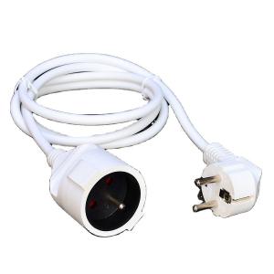 China White Waterproof 3 Prong H05VV-F/H05RR-F/H05RN-F 3x1.5MM2 Extension Cable VDE Approved Perfect for Consumer Electronics wholesale