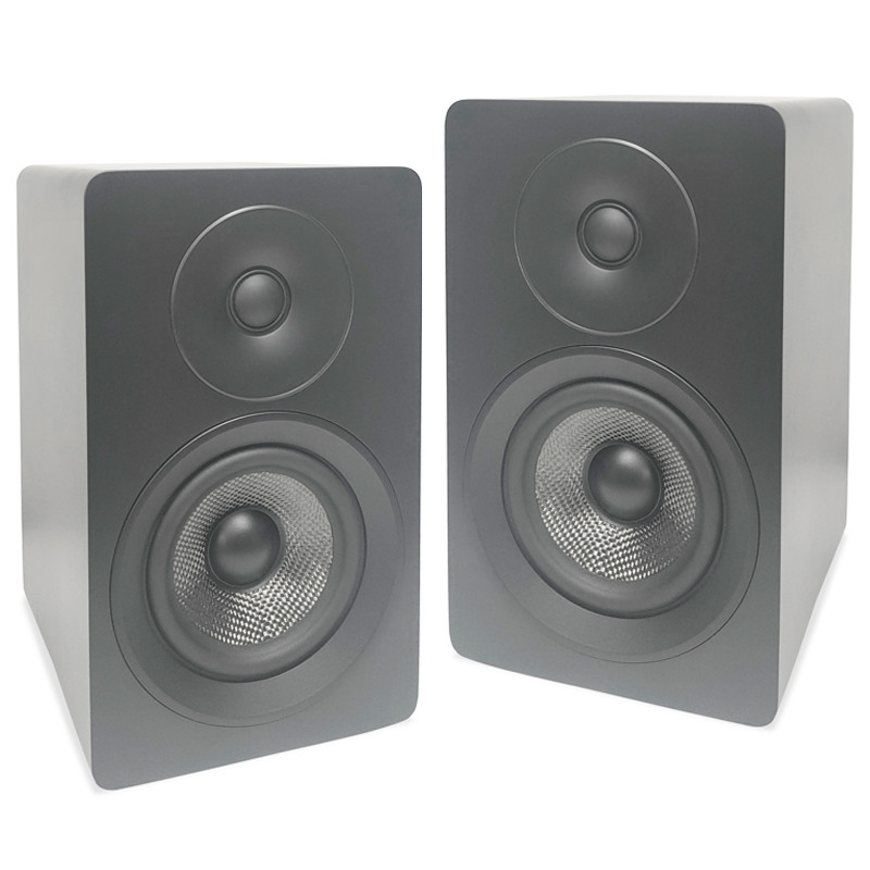 2 Way Stereo Passive Bookshelf Speakers With Bass Port Wooden Home Theater System Speakers