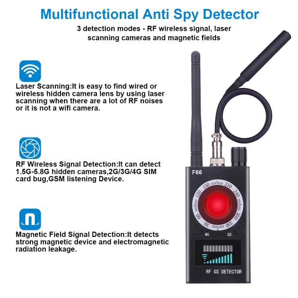 Quality Home Wireless GSM Finder GPS Signal Lens RF Spy Bug Detector for sale