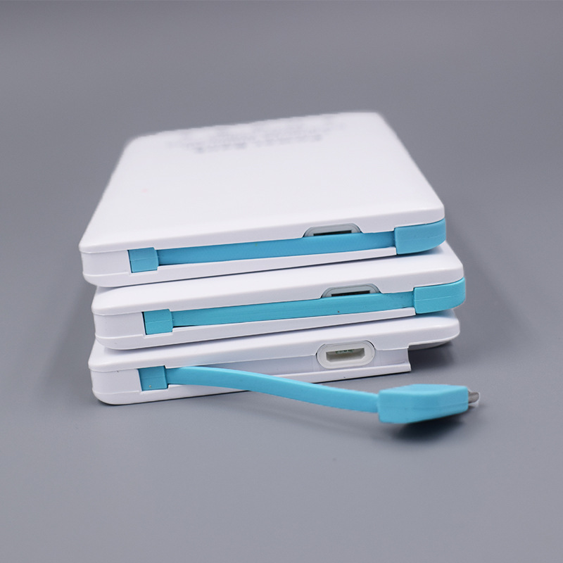 ABS 5V1A 2500mah 4000mah Credit Card Power Bank