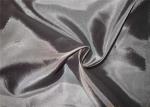 Black / Brown Polyester Fabric , Eco - Friendly Coated Polyester Fabric