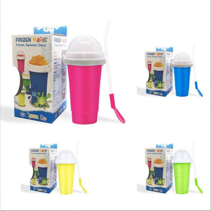 Modern Design WITH LID Children's Summer Must-Have Sand Ice Cup for Quick Cooling
