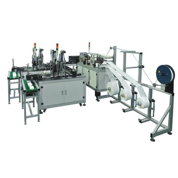 Low Noise Medical Mask Making Machine , Automatic Facial Mask Machine High Stability