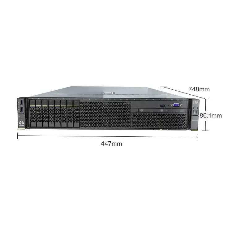 2U Rack Huawei Server 2288h V5 Host 2 Gold Xeon 5218 16 Cores 2.3GHz Single Power 6x16G Memory 6x4T SATA*2 SR130