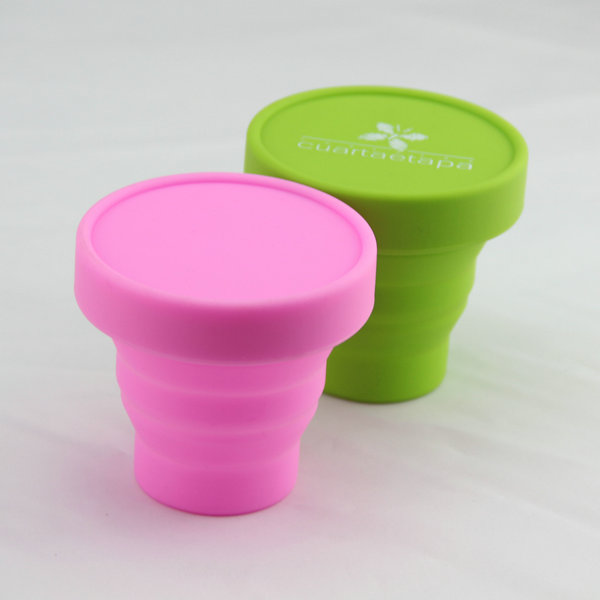 Easy taking foldable,collapsible silicone cup,silicone cup