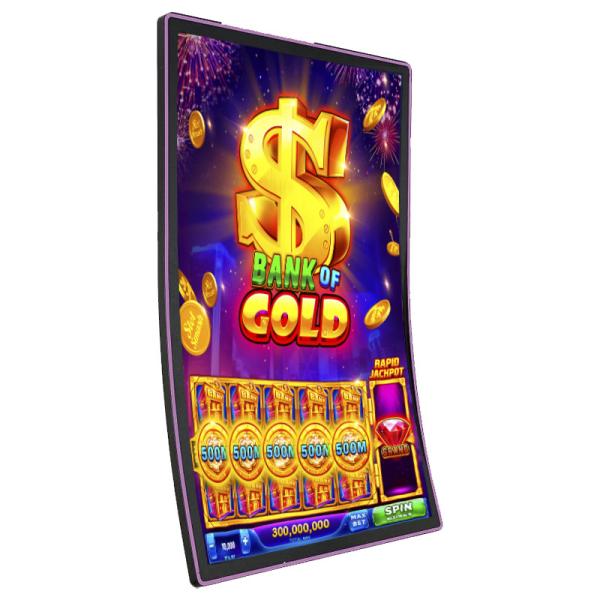 Quality Factory OEM 32 Inch Curved Touch Screen J-Shape Curve Capacitive Touch Screen LCD Monitor For Game Cabinet for sale