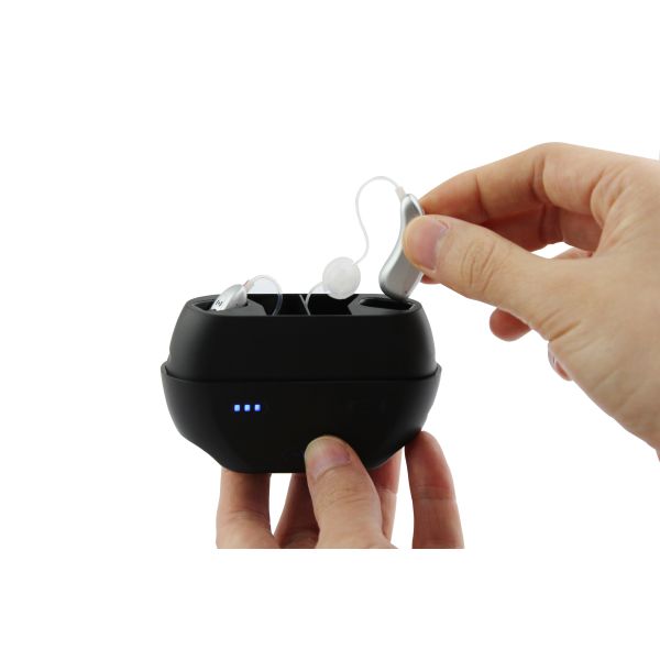 Gray Digital Hearing Aids Retone Rechargeable Digital Hearing Amplifier
