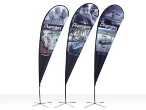 China Digital Printed Feather Teardrop Advertising Flags Personalized Graphics wholesale