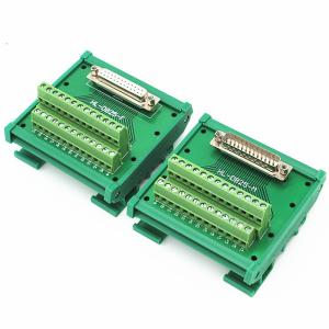 China DB25 Single End Connectors D Sub 25 Pin Terminal Block Breakout Board DIN Rail wholesale