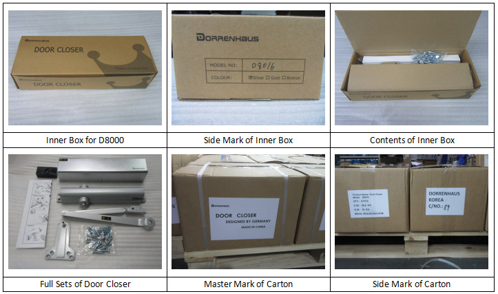 Delay Action 180 Degree Casting Aluminum UL Door Closer