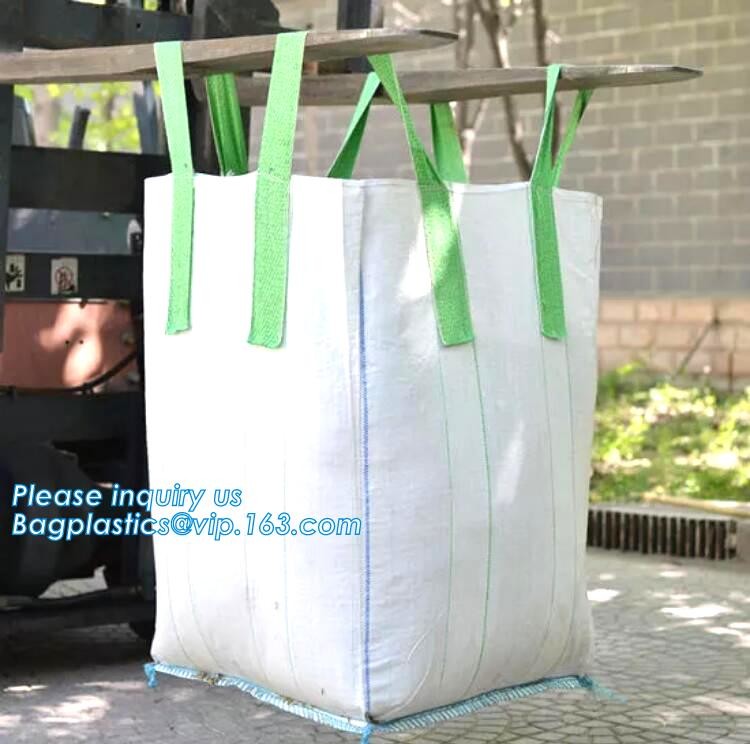 customizable PP u-panel baffle big bag /coated white woven PP jumbo bag/ventilated 4 panel baffle bag/all colors availab