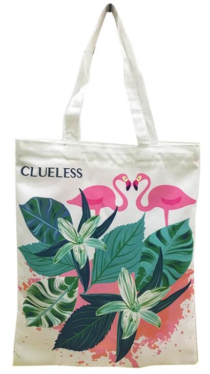 Custom silk screen printed Cotton material handle style blank natural cotton canvas bag without logo bagplastics bagease