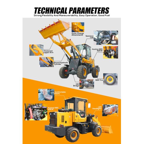 EPA CE 2.5t Articulated Small Mini Telescopic Boom Compacted Telehandler Price Wheel Loader for Sale Machine