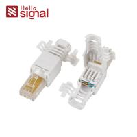 Plastic RJ45 CAT5e Unshielded Toolless Plug With Fixed Ring ZC-688X-C5E for sale