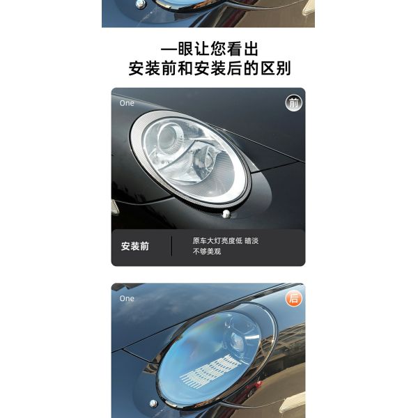 FOR 2008-2011 Porsche 997 LED headlights 911 old version upgrade new version 992, blackened, matrix, plug and play
