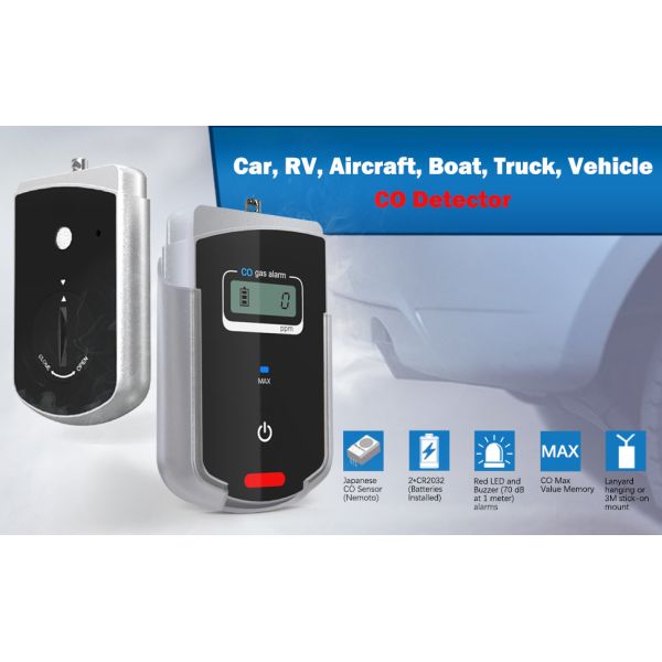 85dB Travel Handheld Carbon Monoxide Detector Monitor For Taxi Bus