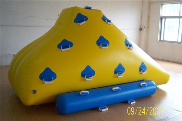 Quality Funny Floating Inflatable Water Games , Inflatable Rock Climbing Wall For Water Leak Proof for sale