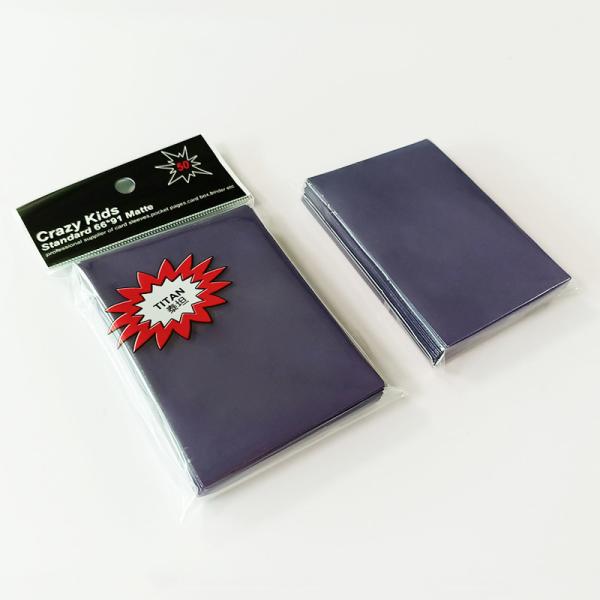 Quality CPP Pro Matte Card Sleeves Purple Color Front High Clearance SGS for sale