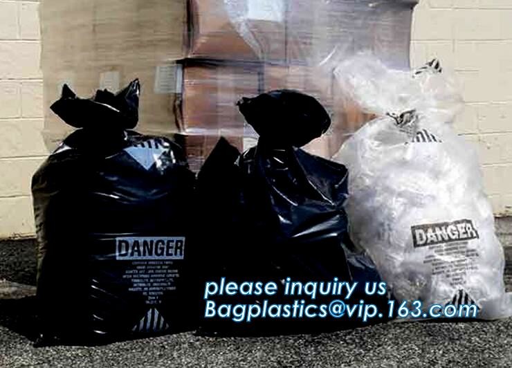 Heavy Duty Construction Plastic Asbestos Bag Waste Bag,Heavy Duty Disposal Polythene bags For Asbestos Removal BAGEASE