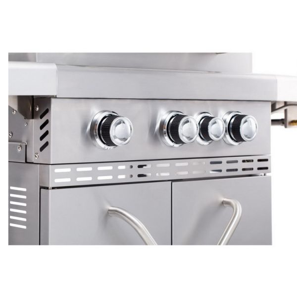 Custom Stainless Steel 4 Burner Outdoor BBQ Grill GAS AND Charcoal Grill for Outdoor