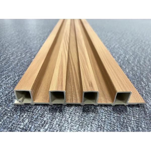 China Wooden Plastic WPC Fluted Panel UV Resistance Moisture Resistance wholesale