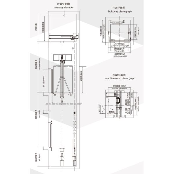 1600kg Passenger Elevator Lift With Flexible Layout And Convenient Maintenance