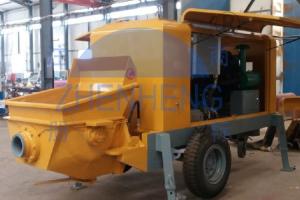 China Hydraulic Dry Concrete Pumping Machine , Stationary Portable Concrete Pump wholesale