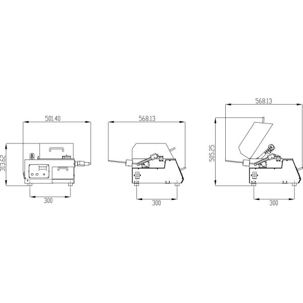 Tabletop Precision Wafering Saw Medium Speed Metallurgical Sectioning Saw