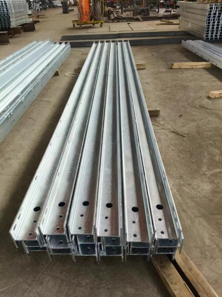 Quality G300 Galvanized I Beam Retaining Wall Steel Structure Building OEM for sale