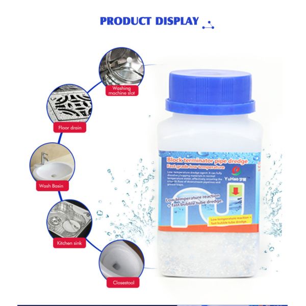 80% Inclusive Water Pipe Cleaning Powder Dredging Agent 120mm
