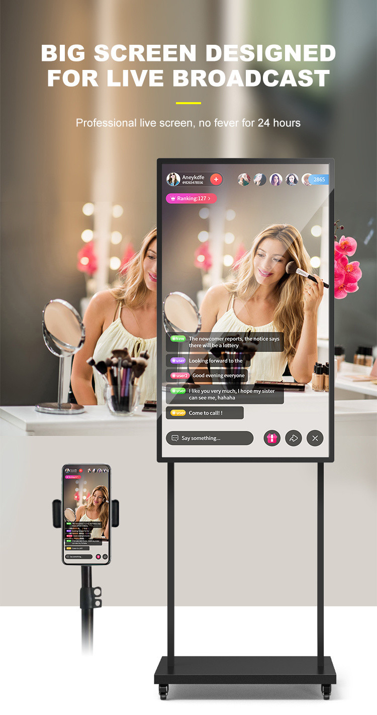 Customizable Mobile All In One Live Streaming Equipment Device 32inch LED Screen Broadcasting