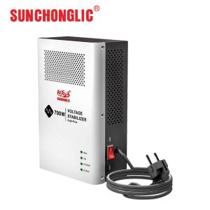 China 700W Ac Automatic Voltage Regulator Single Phase Voltage Regulator Stabilizer LED Display on sale