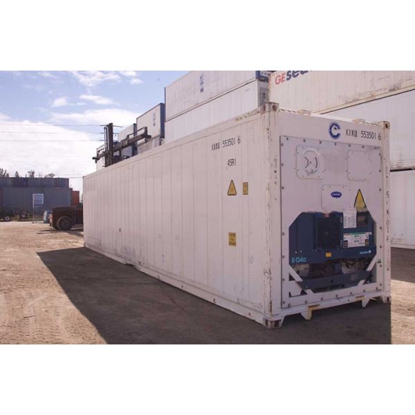 Second Hand 40ft Carrier Refrigerator Containers Used 40 Feet Reefer Containers with T Shape Floor