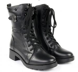 China Hot sale leather women fashion boots wholesale