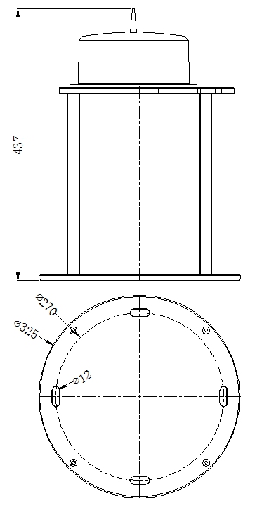 40W High Intensity 40km Solar Powered Obstruction Light