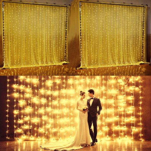 fairy lights curtain backdrop