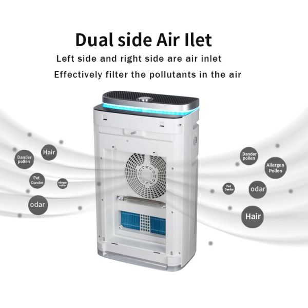 HOMEFISH 110-240V Home WIFI Formaldehyde Air Purifier UV Sterilization H13 HEPA Filter