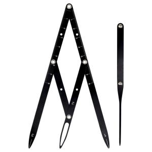 China Eyebrow Golden Ratio Ruler Flexible Removable Eyebrow Measuring Caliper wholesale