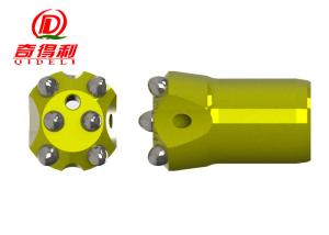 China Hot Set Type Taper Button Bit , 6 Buttons Ballistic Button Bits For Drilling wholesale